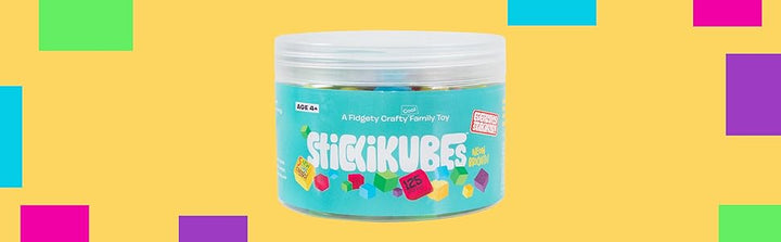 KOMARC GAMES StickiKubes Mini cubos apilables que se