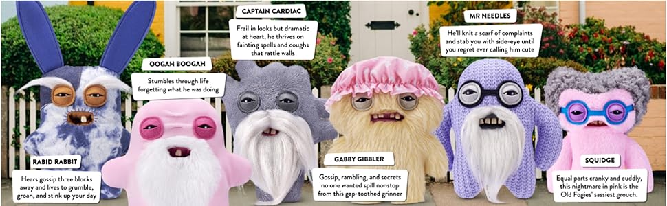 Fuggler ZURU - Juguete de peluche Old Fogies de 9