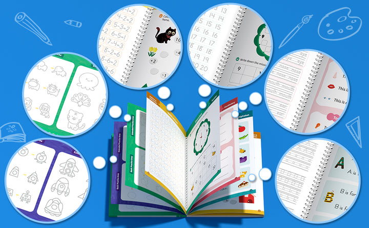 TIME X Magic Grooved Writing Practice Books Libros de