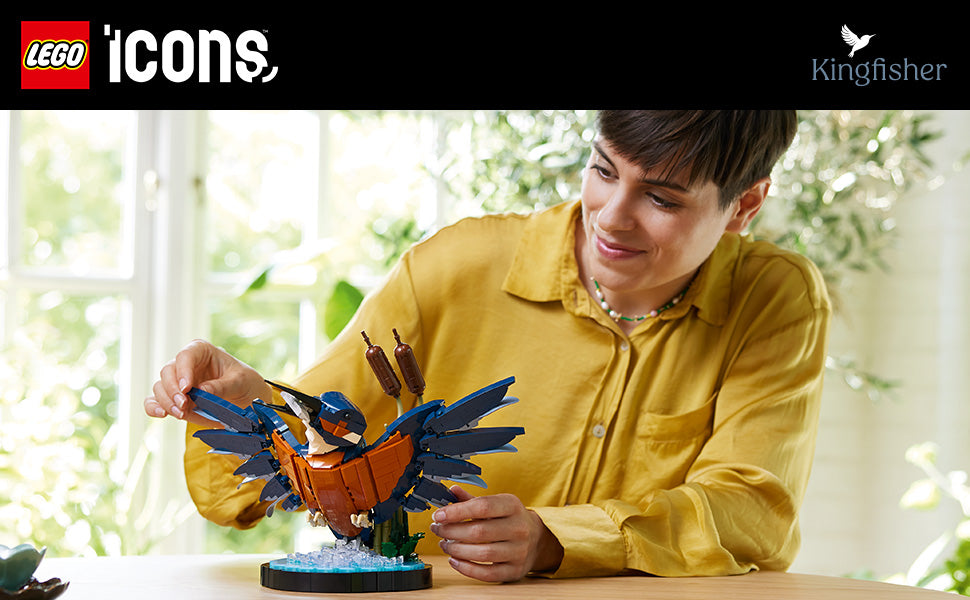 LEGO Icons Kingfisher - Juego de modelos detallados para