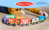 Melissa Doug Tren de madera vagones de tren