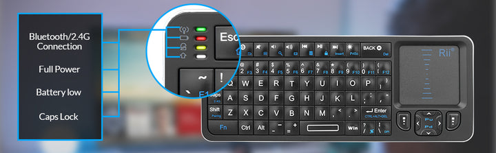 Rii K06 Mini teclado Bluetooth teclado inalámbrico