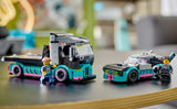 LEGO City Race Car and Car Carrier Truck Toy Playset