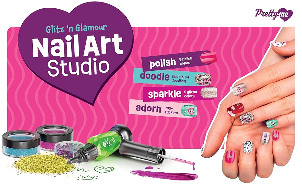 Estudio de arte de uñas para niñas regalo de cumpleaños