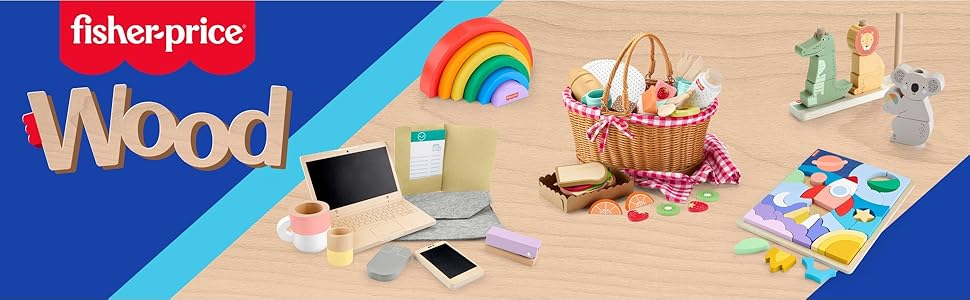 Fisher-Price Tablero de madera para levantar y revelar