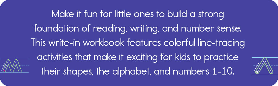My First Learn-to-Write Workbook: Practice for Kids with Pen Control, Line Tracing, Letters, and More!