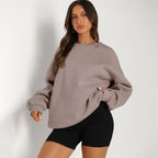Oversized Sweatshirts for Women Crewneck Y2K Hoodies Sweaters Casual Tops Comfy Fall Fashion Pullover Outfits Winter Clothes