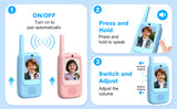 Walkie Talkies de video para niños paquete de 2 Walkies