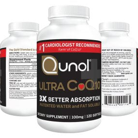 Qunol Cápsulas blandas CoQ10 de 100 mg Ultra CoQ10 100 mg