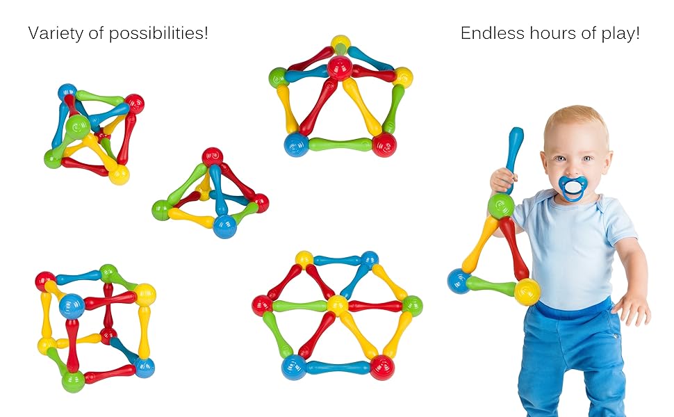 Goobi Juego de construcción de 20 piezas de bloques de