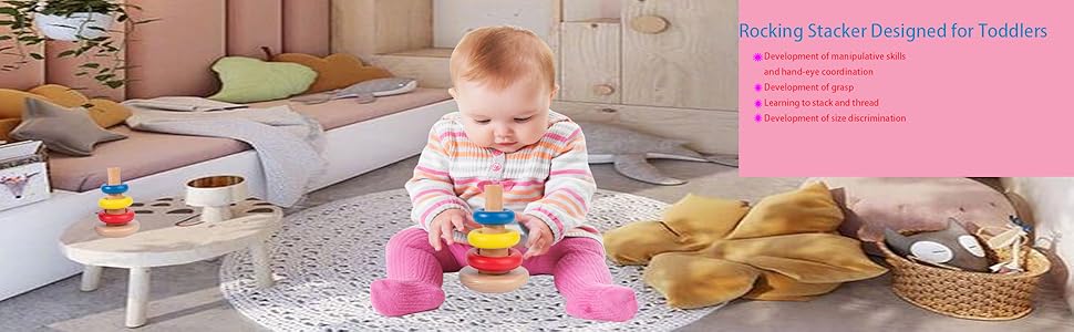 Adena Montessori Juguetes para bebés de 6 a 12 meses