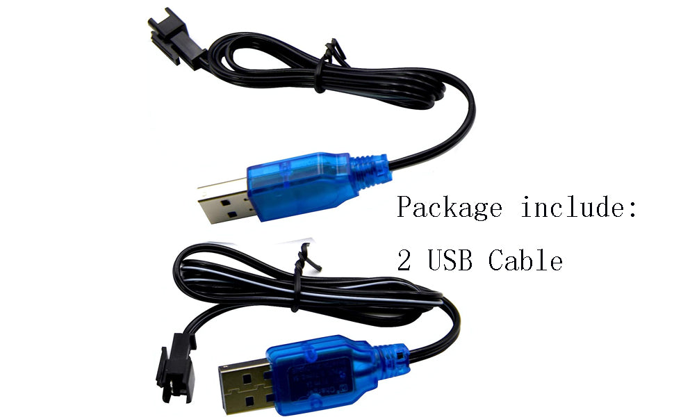 Blomiky Paquete de 2 cables de carga USB de 37 V con