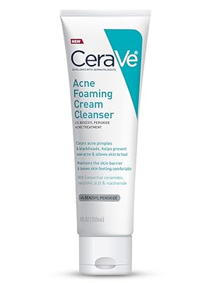 CeraVe Limpiador en crema espumosa para el acné lavado