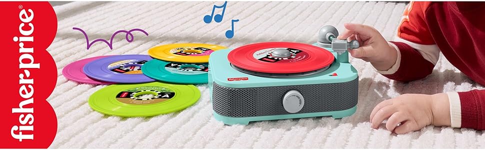 Fisher-Price Juguete musical de lujo Rockin Record Player