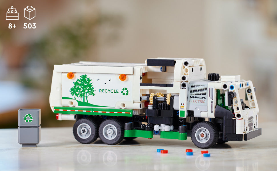 LEGO Technic - Camión de basura de juguete modelo Mack LR