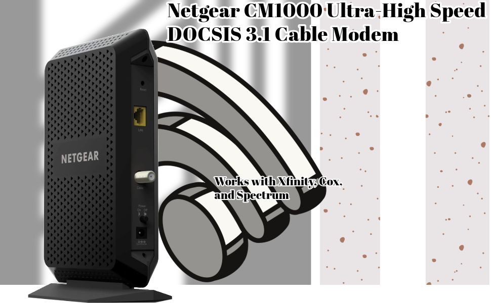 Netgear CM1000 Ultra-Alta Velocidad DOCSIS 31 Módem por