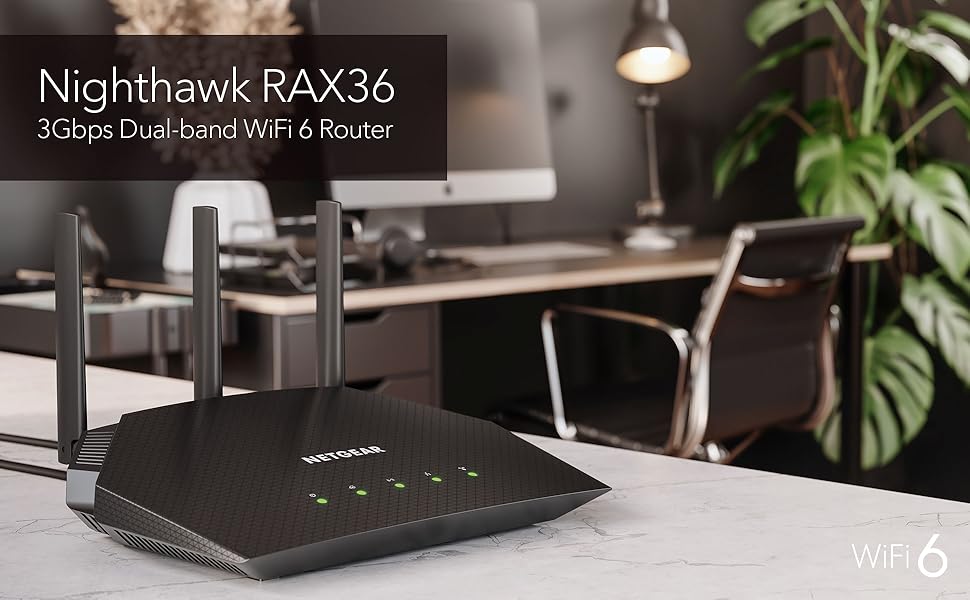 NETGEAR Nighthawk - Router WiFi 6 Solo router velocidad