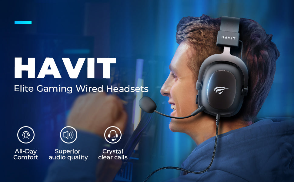 havit H2002d - Auriculares para juegos para PS4 PC 2087 in