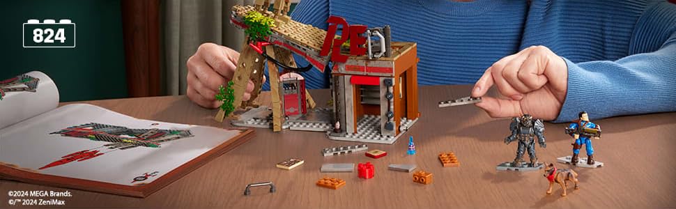 MEGA Fallout Figuras de acción de juguetes de construcción