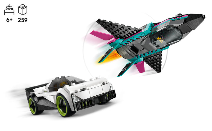 LEGO City Jet vs Juguetes de construcción de autos para