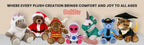 DolliBu Peluche de vaquero de rinoceronte marrón sentado