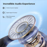 Open Ear Headphones, True Wireless Air Conduction Earbuds with Microphone, Sweat Resistant Sports Headphones for Sports, Office, Bluetooth 5.3 Earphones