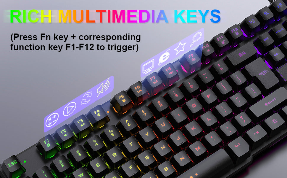 Teclado y mouse para juegos auriculares alfombrilla de