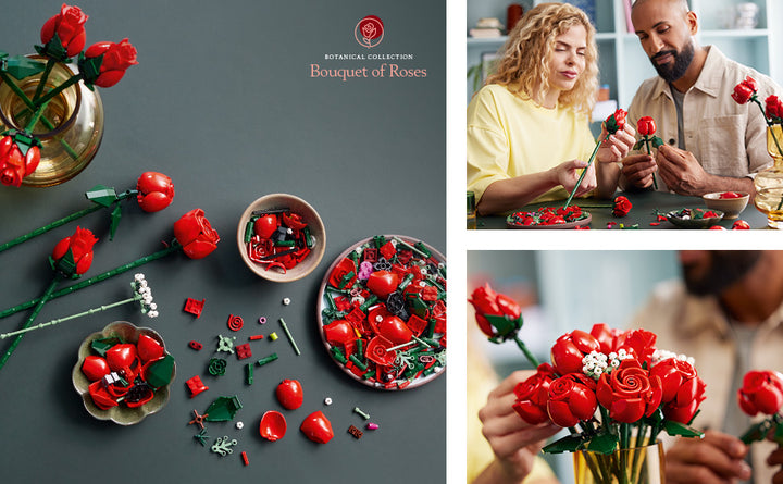 LEGO Botanicals - Ramo de rosas artificiales juego de
