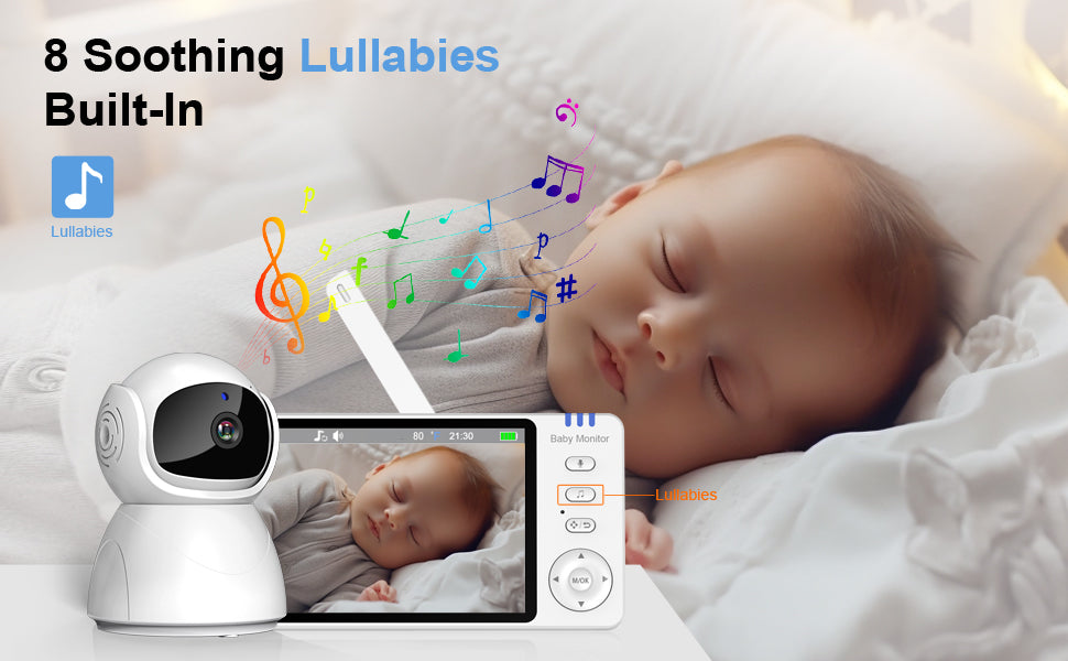 Monitor inteligente para bebés 720P pantalla LCD de 50