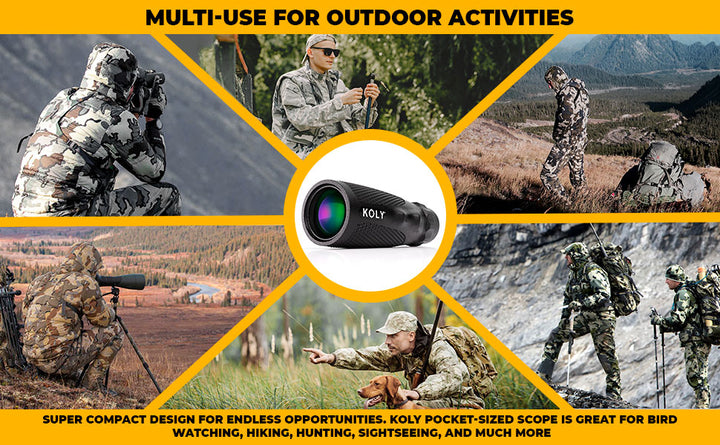 Koly BAK-4 Prism - Telescopio monocular de 10X25 alcance