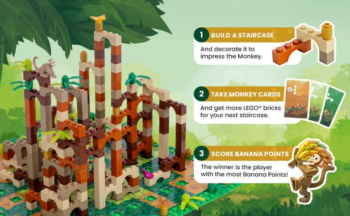 Dotted Games Monkey Palace A Lego - Construye tu camino