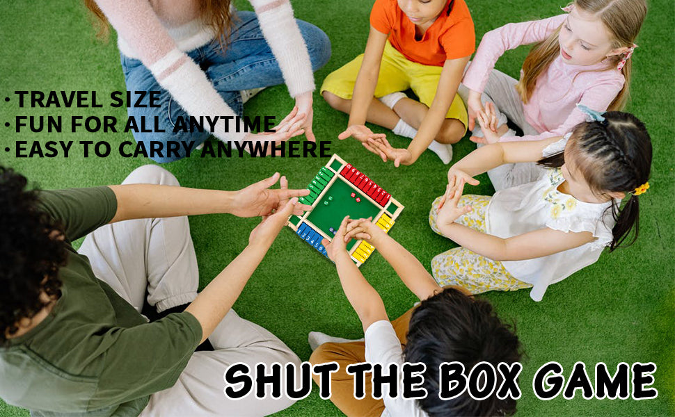 Nicecho Shut The Box - Juego de dados para 2 a 4 jugadores