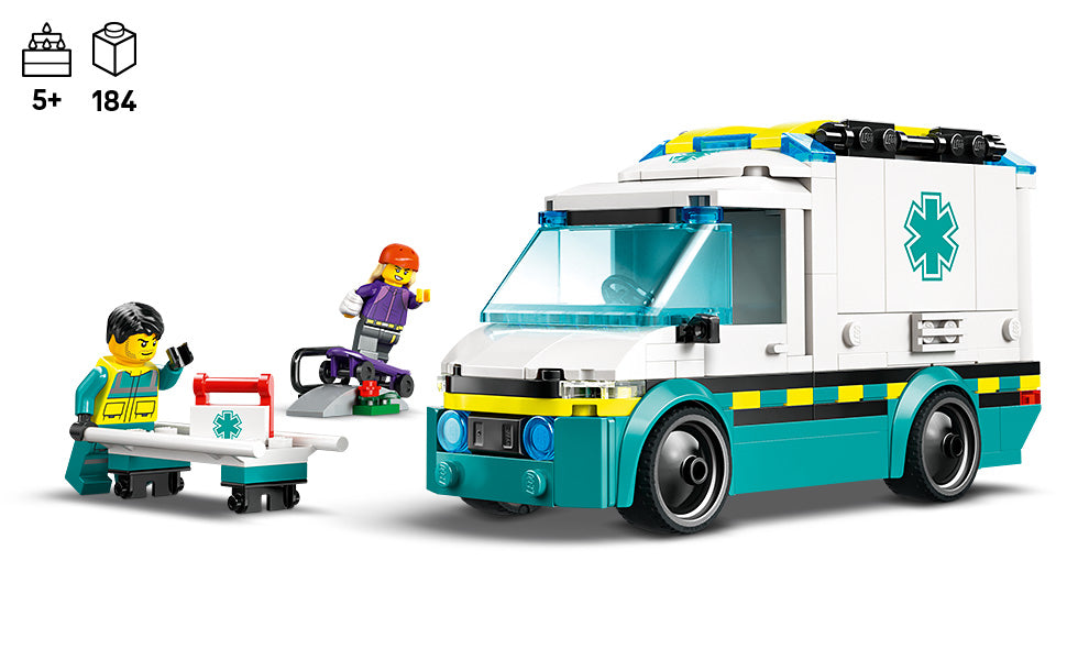 LEGO Juguete de ambulancia de emergencia urbana Juguete