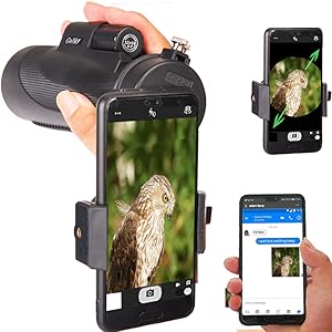 Gosky Titan - Telescopio monocular 12X50 con soporte para