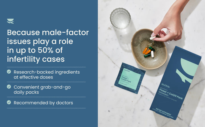 Male Fertility Power CoQ10 Pack - Vitaminas para apoyar