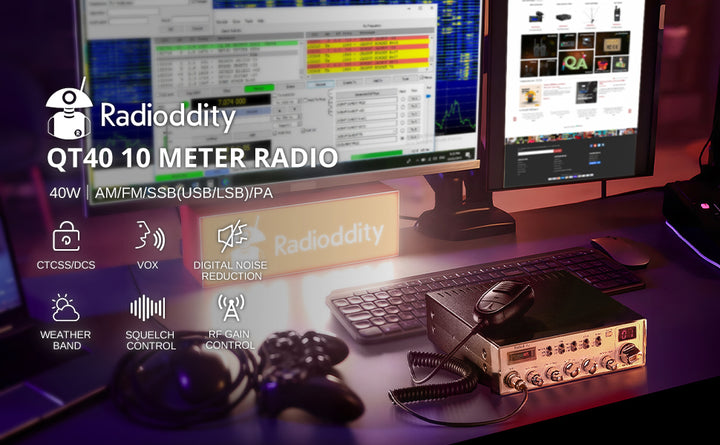 Radioddity QT40 Radio de Ham de 10 Metros SSB Radio