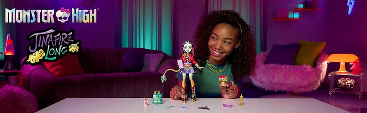 Monster High Jinafire muñeca larga Dragón con perro