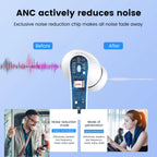 Wireless Earbuds, Bluetooth Headphones V5.4 Stereo Ear Buds with Noise Cancelling Mics, 60H Playback Mini Case with Dual LED Display, IP7 Waterproof In-Ear Earphones for Android Ios