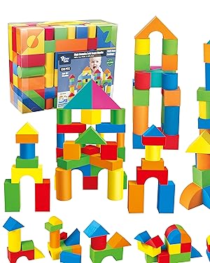 Bloques de espuma para niños pequeños juego de 138 piezas