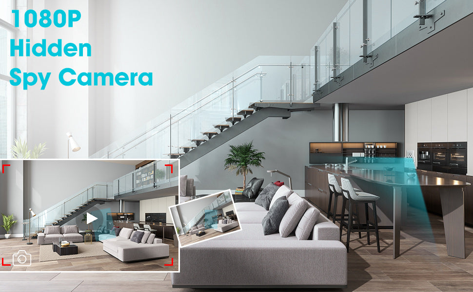 Kestanlora Cámaras ocultas inalámbricas 1080P Mini pequeño