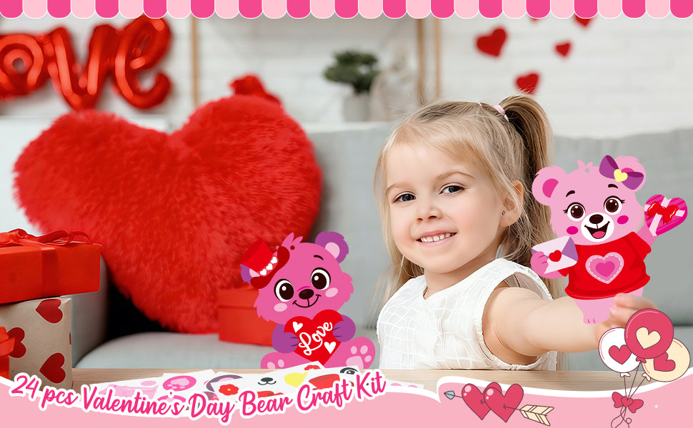 STEFORD 24 kits de manualidades de San Valentín para niños