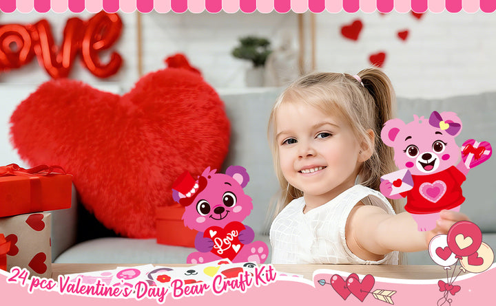 STEFORD 24 kits de manualidades de San Valentín para niños