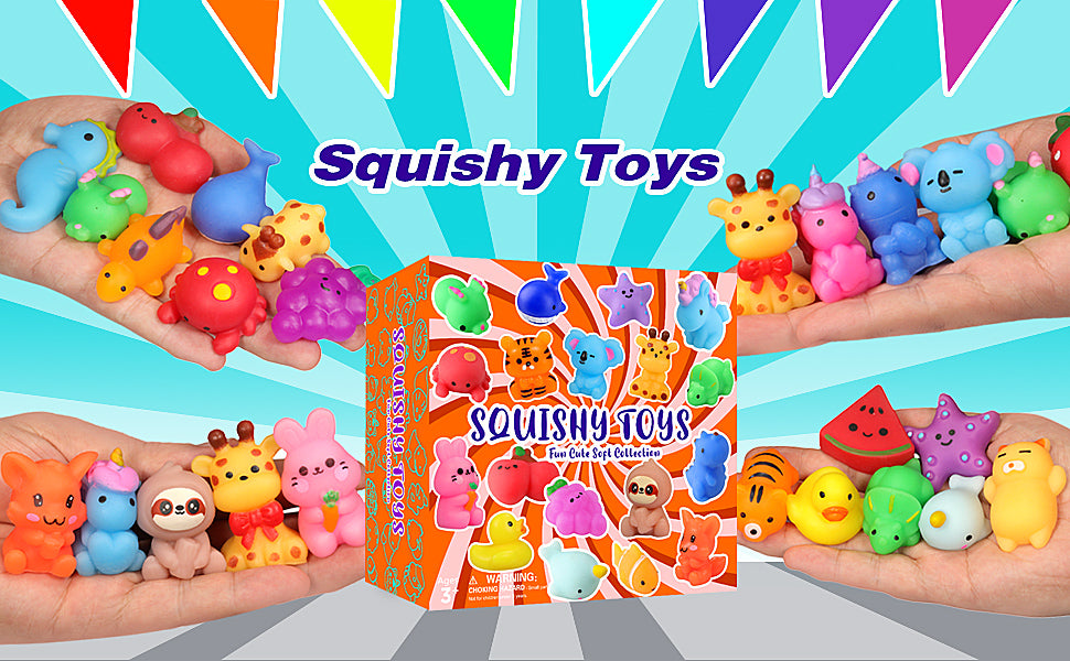 nobasco Squishies paquete de 26 juguetes esponjosos Mochi