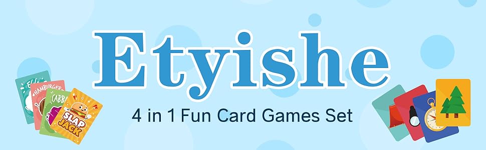Etyishe Juegos de cartas para niños pequeños Go Fish Old