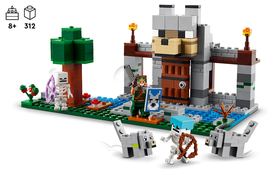 LEGO Minecraft The Wolf Stronghold Fortress Playset