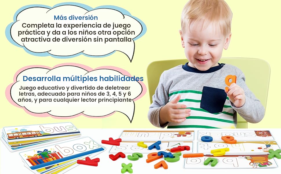 Juguetes educativos de aprendizaje para niños y niñas de 2