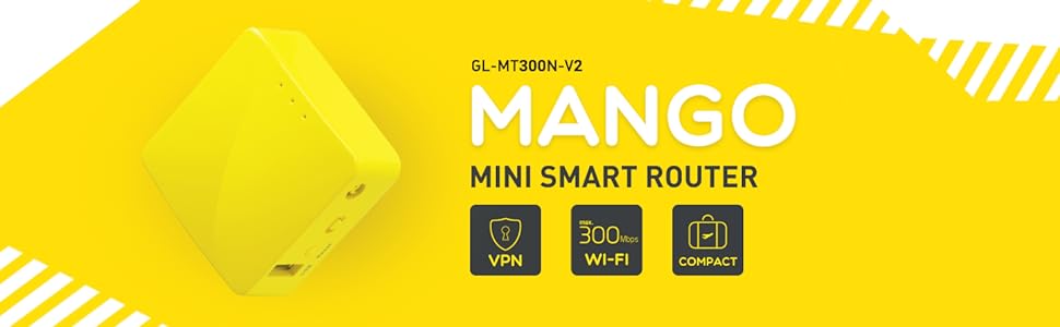 GLiNet GL-MT300N-V2 Mini Router WiFi VPN de bolsillo