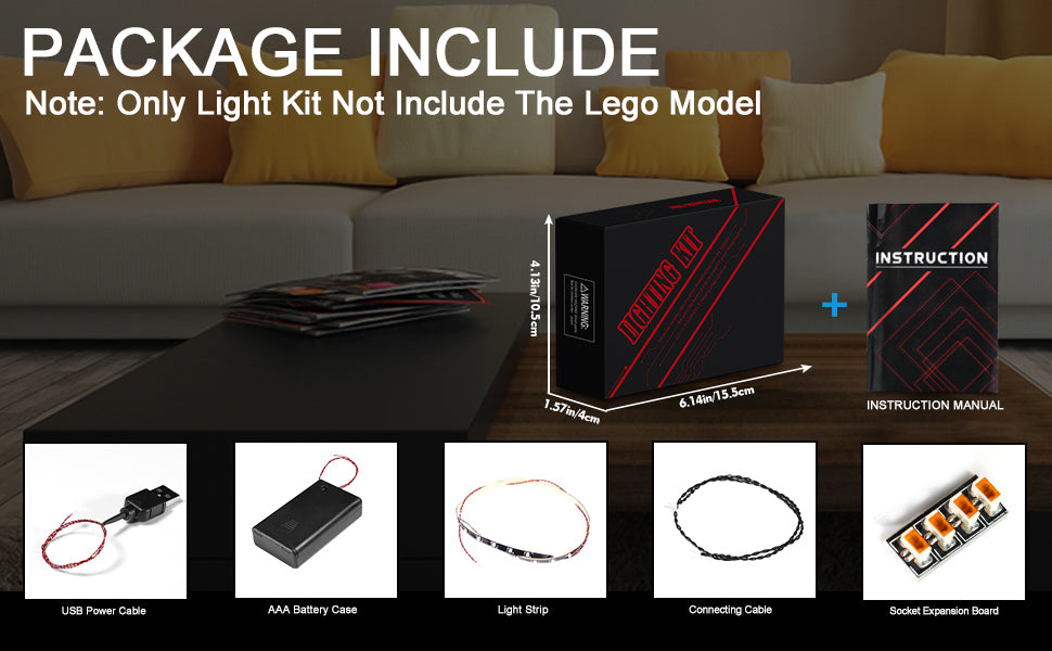 Kit de luz LED mejorado compatible con el set de