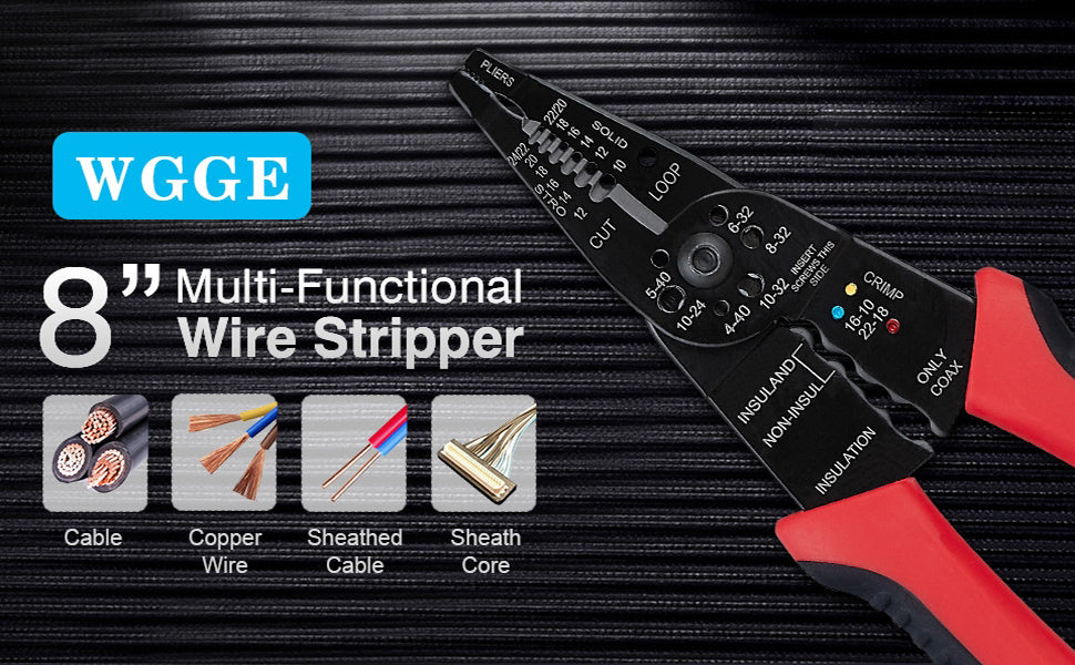 WGGE WG-015 Pelacables profesional de 8