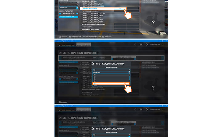PXN 2113 - Palanca de mando para PC simulador de vuelo